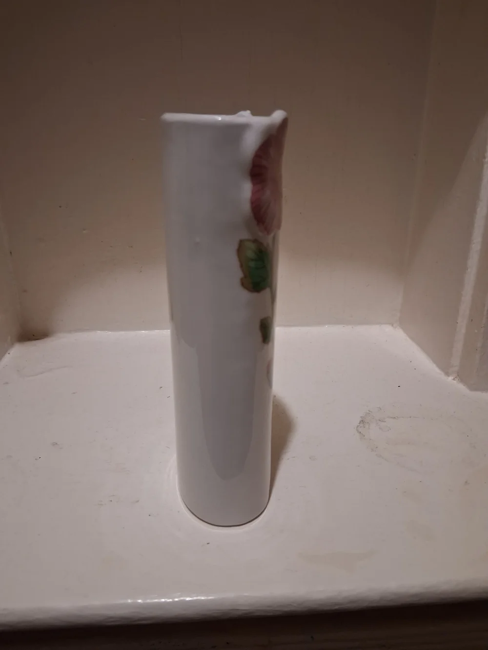 Vintage JSNY Porcelain Hummingbird Vase